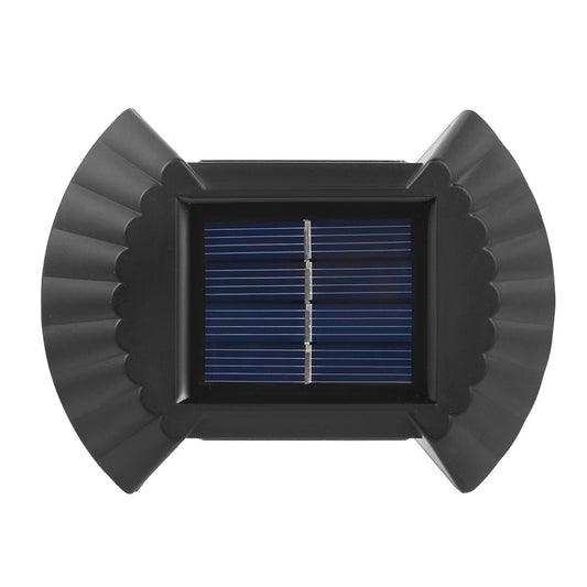Set 4 Aplice Solare LED Bidirecționale pentru Perete – Lumină Caldă, Design Elegant