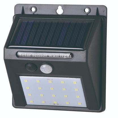 Lampă Solară LED cu Senzor de Mișcare – 20 LED, Fără Cabluri, Montare pe Perete