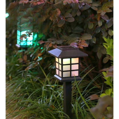 Set 2 x Lampă Solară LED pentru Grădină – Tip Felinar, Lumină Caldă