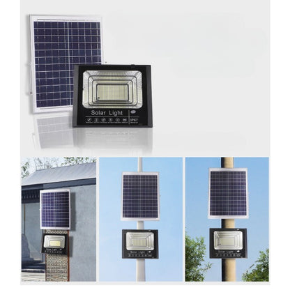 Proiector Solar LED 100W cu Panou Separat – 240 LED, Iluminare Puternică Exterior 60mp