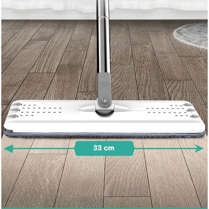 Set mop cu găleată 5.7L și storcător, 4 rezerve microfibră incluse