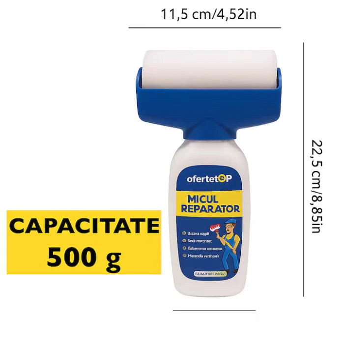 Trafalet Magic cu Rezervor și Vopsea Lavabilă 500g – Rolă Reutilizabilă pentru Vopsire Rapidă și Fără Murdărie