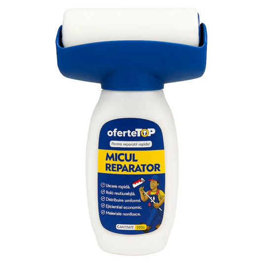 Trafalet Magic cu Rezervor și Vopsea Lavabilă 500g – Rolă Reutilizabilă pentru Vopsire Rapidă și Fără Murdărie